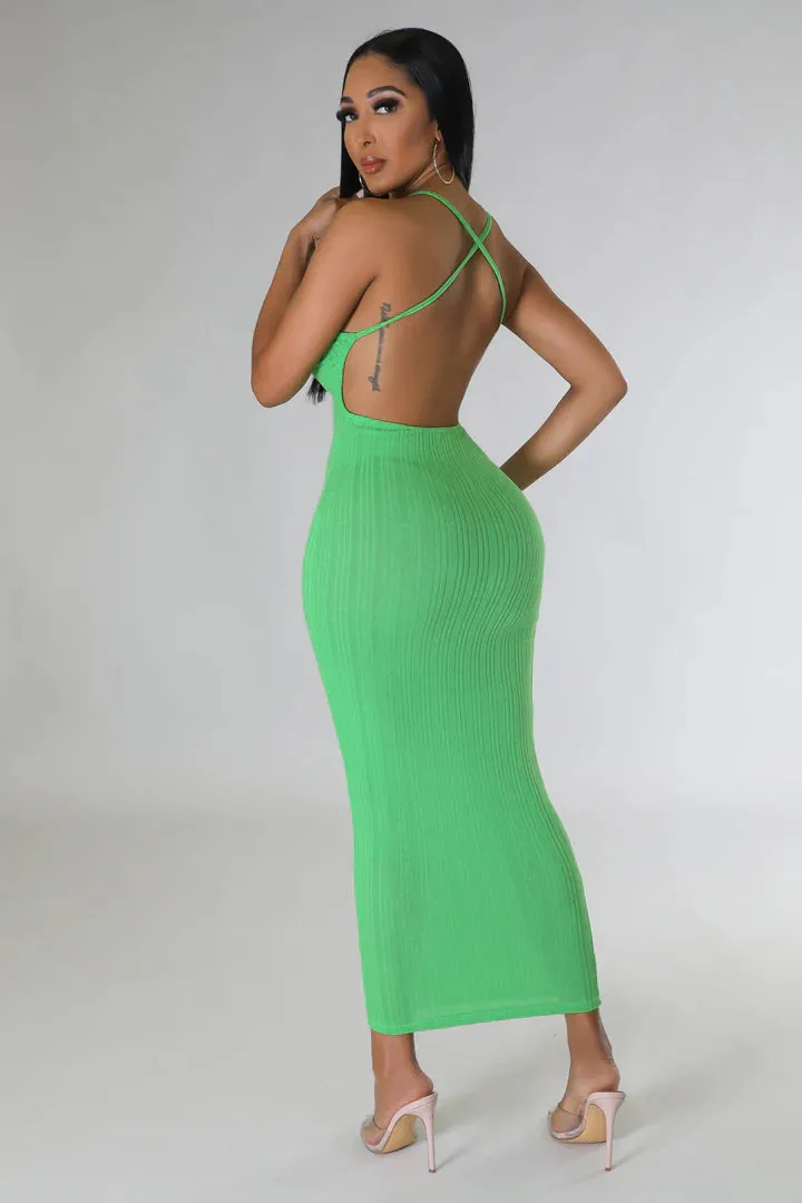 Women's Stretch X Back Long Cardigan Maxi Dress Set