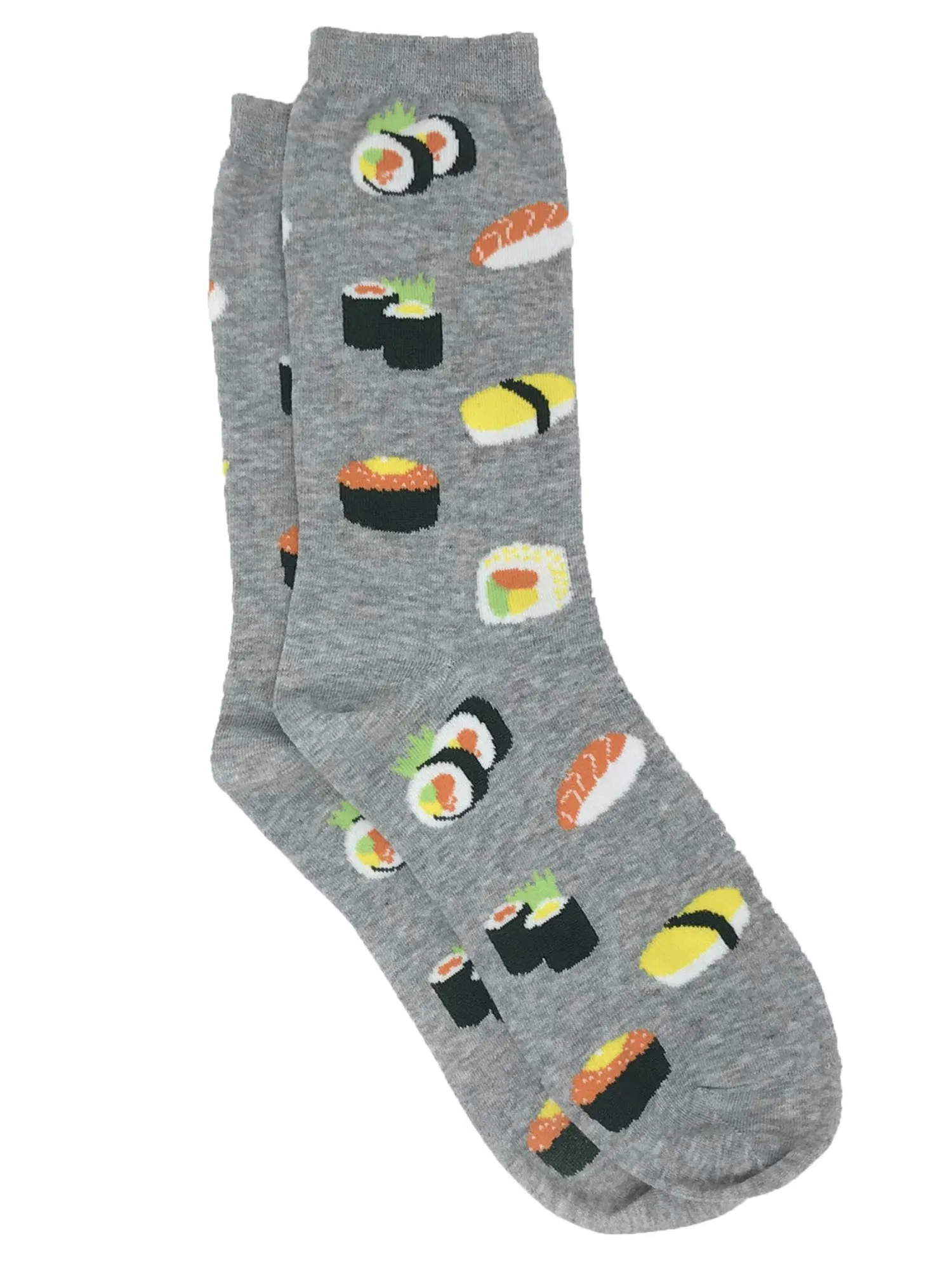 Women's Sushi & Sashimi Socks All-Over Print Gray Novelty Fun Food