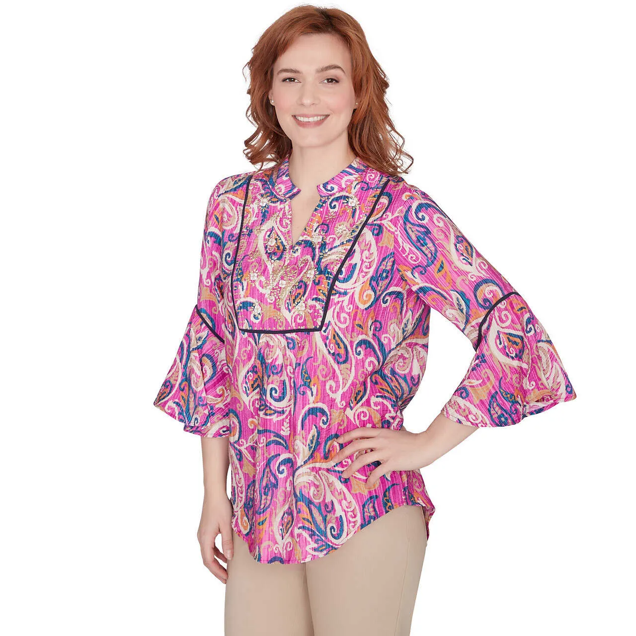 Women's Tapestry Paisley Voile Top - 51440