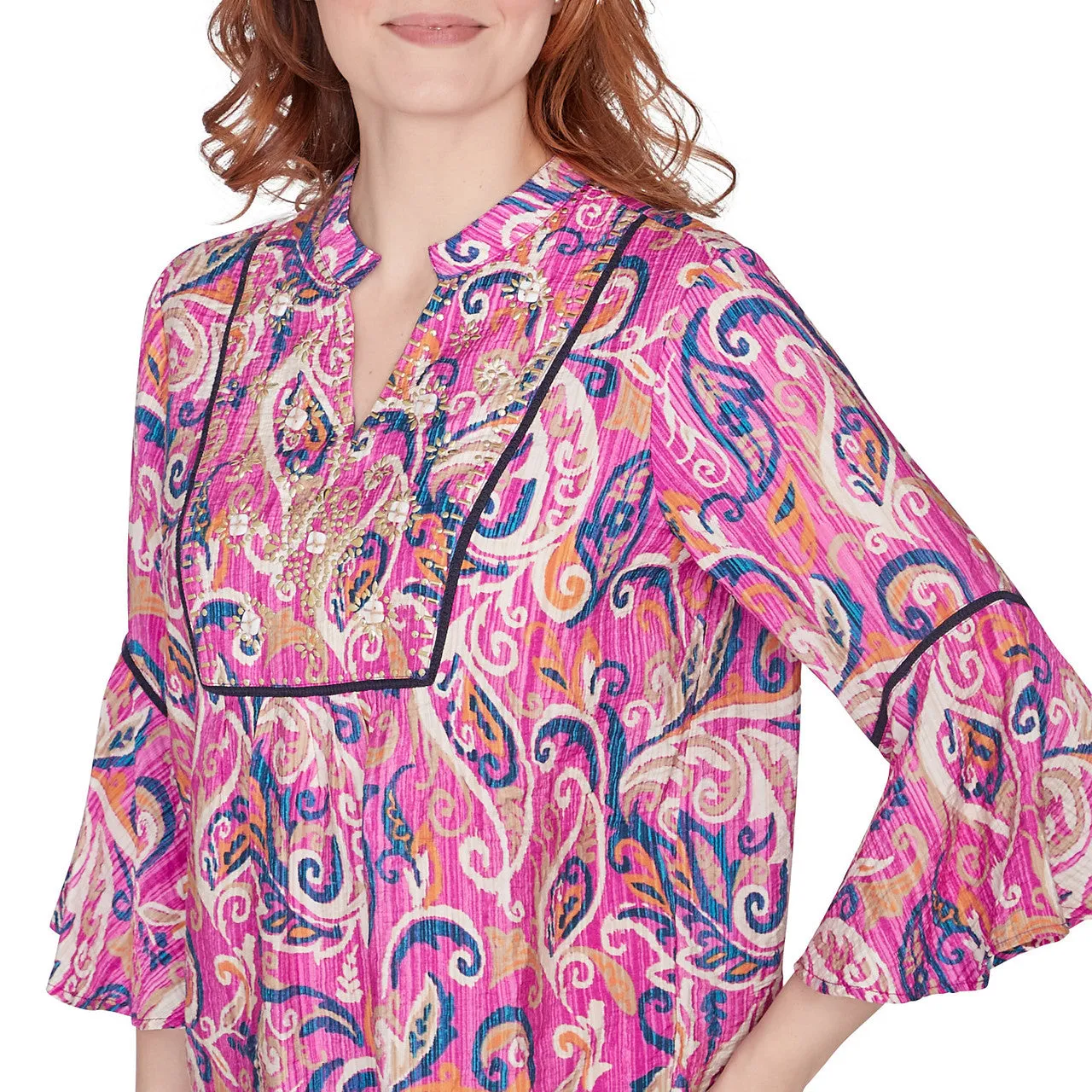 Women's Tapestry Paisley Voile Top - 51440