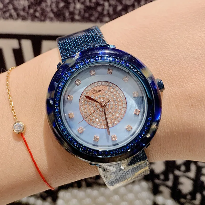 Women's Watch Diamond dial with Milan dial simple watch