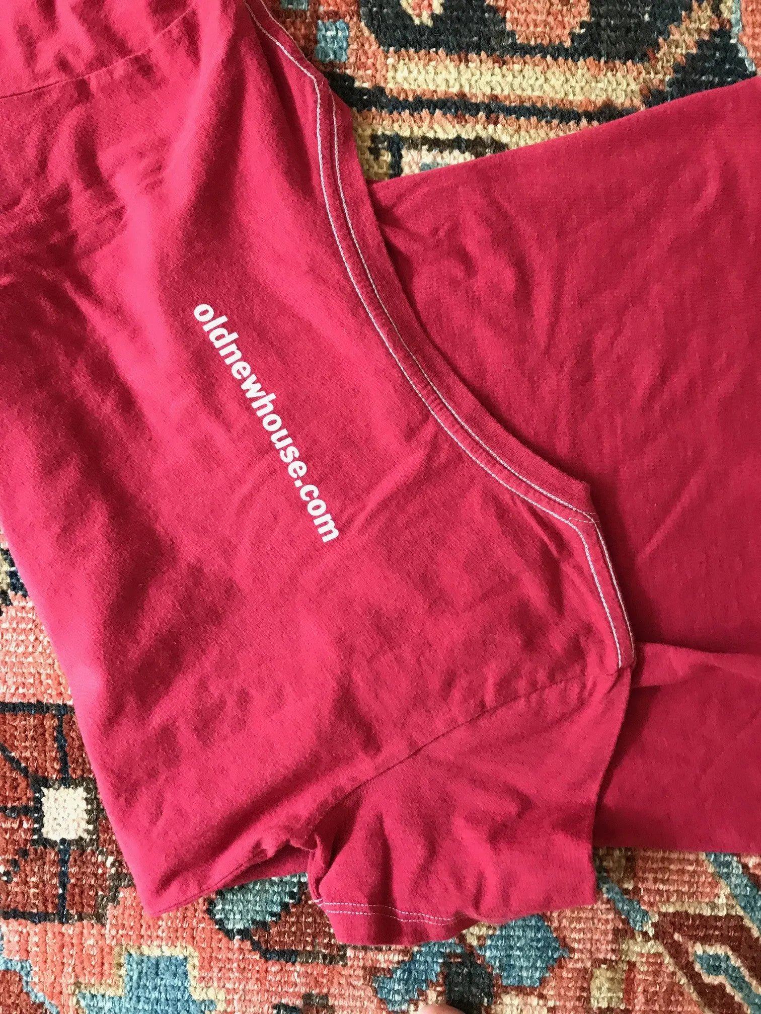 Women's Watermelon Retro Letter Fine Scoop Neck T-Shirt (Contrast Stitch)