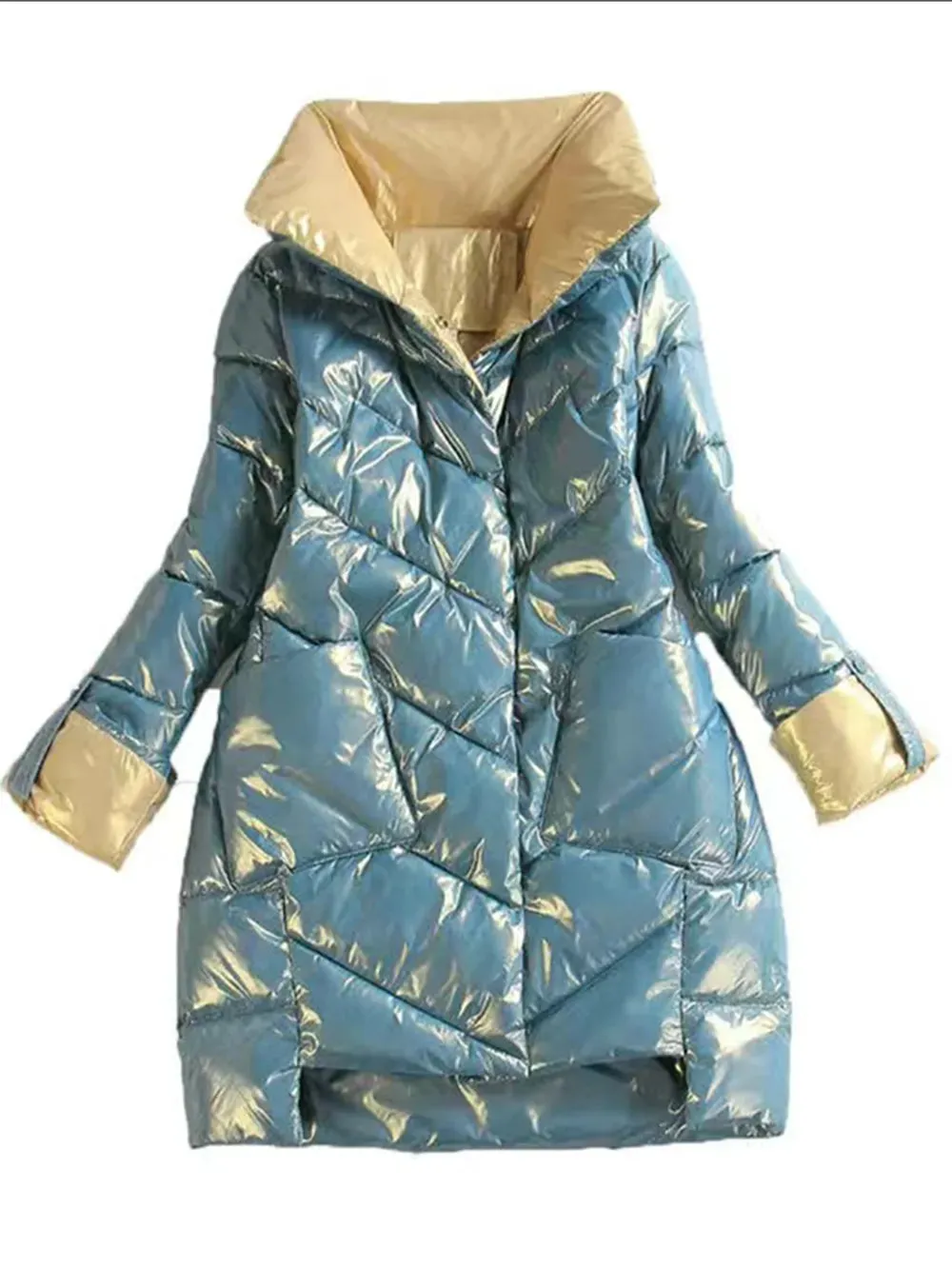Women's Winter Coat Jacket Eco Friendly Materials Hooded Coat Boutique Fashion Warm Winter Casual Coat