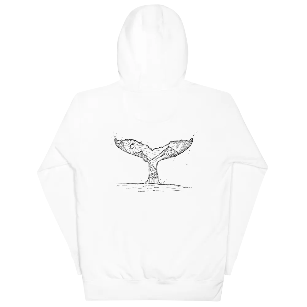WPC Women's White Landscape Hoodie