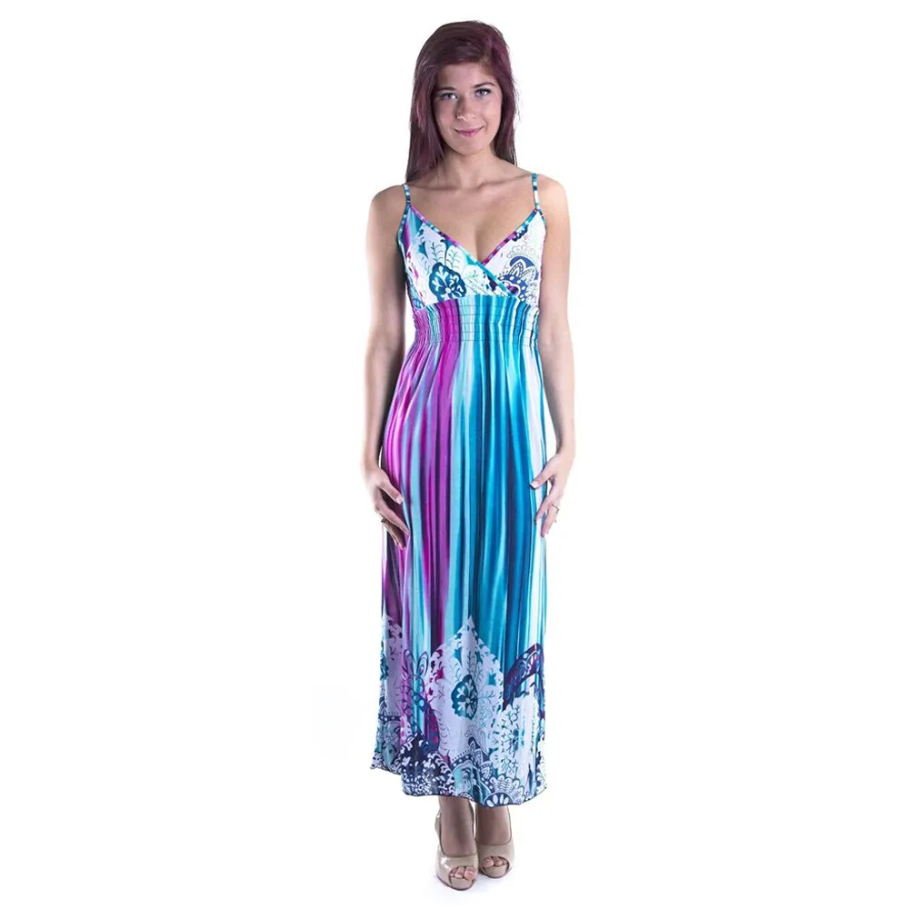Wrap Paisley Maxi Dress