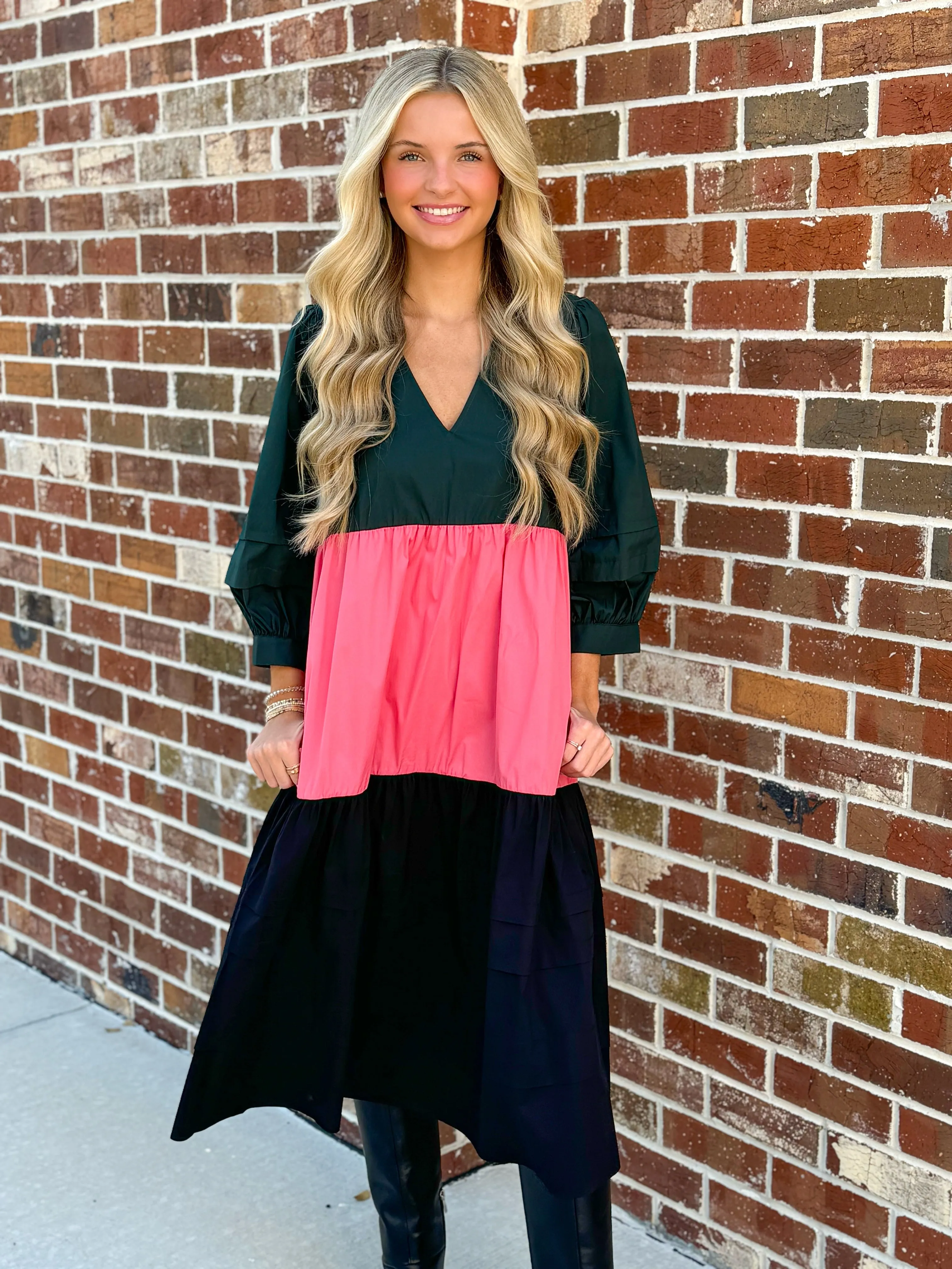 Wylie Dress (Cosmos Colorblock)