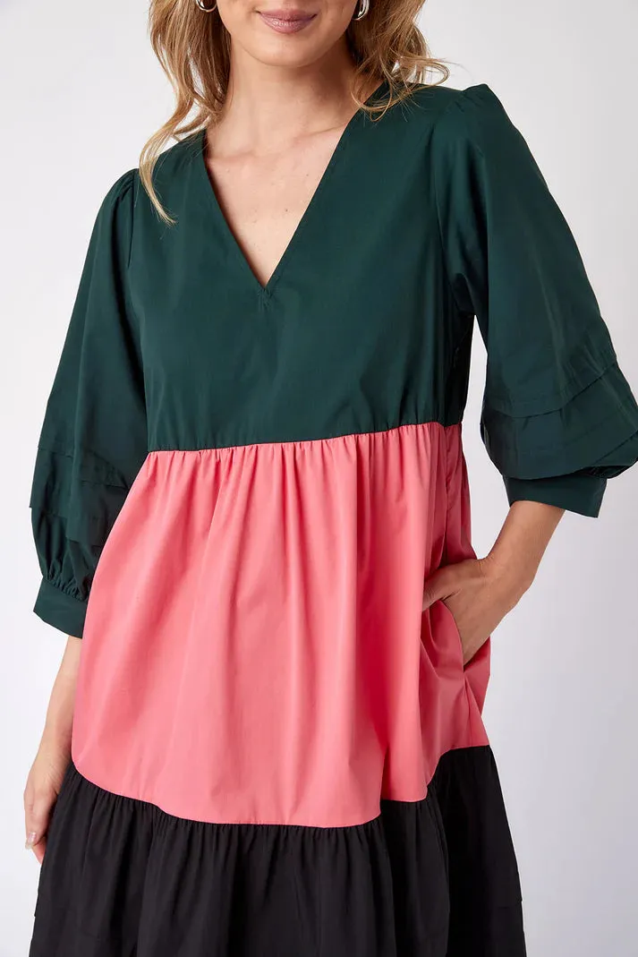 Wylie Dress (Cosmos Colorblock)