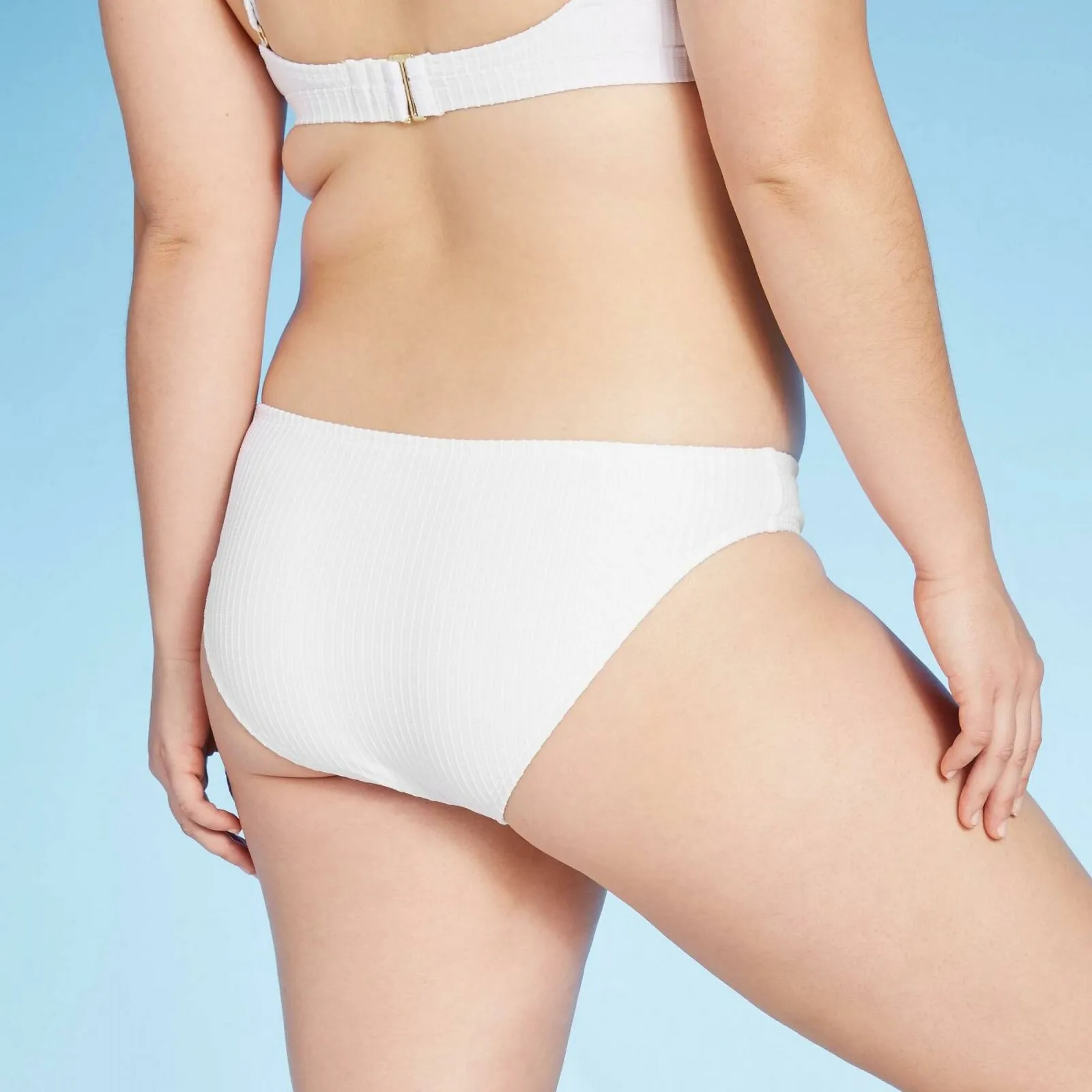 Xhilaration Women's Ribbed Cheeky Bikini Bottom