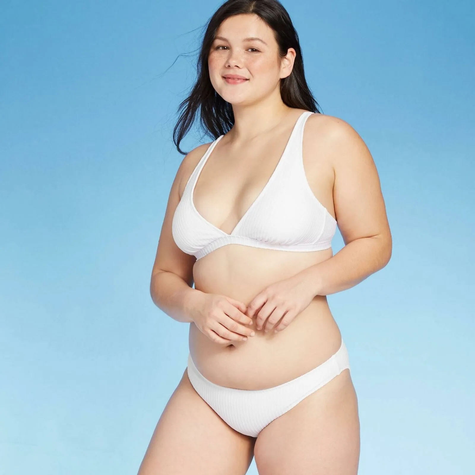 Xhilaration Women's Ribbed Cheeky Bikini Bottom