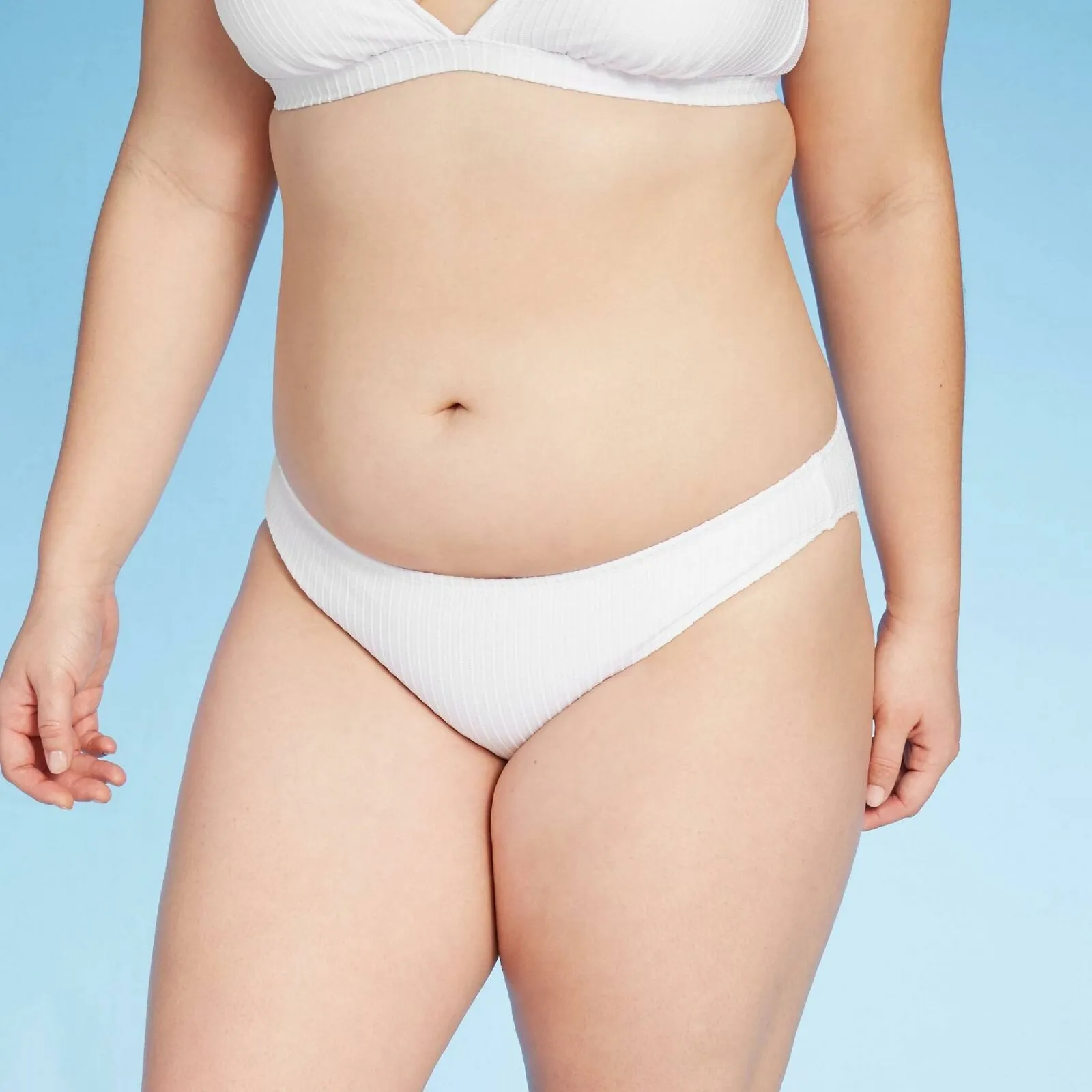 Xhilaration Women's Ribbed Cheeky Bikini Bottom