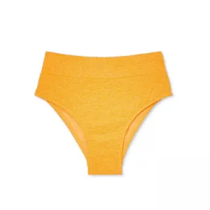 Xhilaration Women's Textured High Waist Bikini Bottom