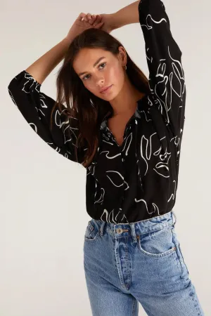 Z Supply Athena Abstract Top