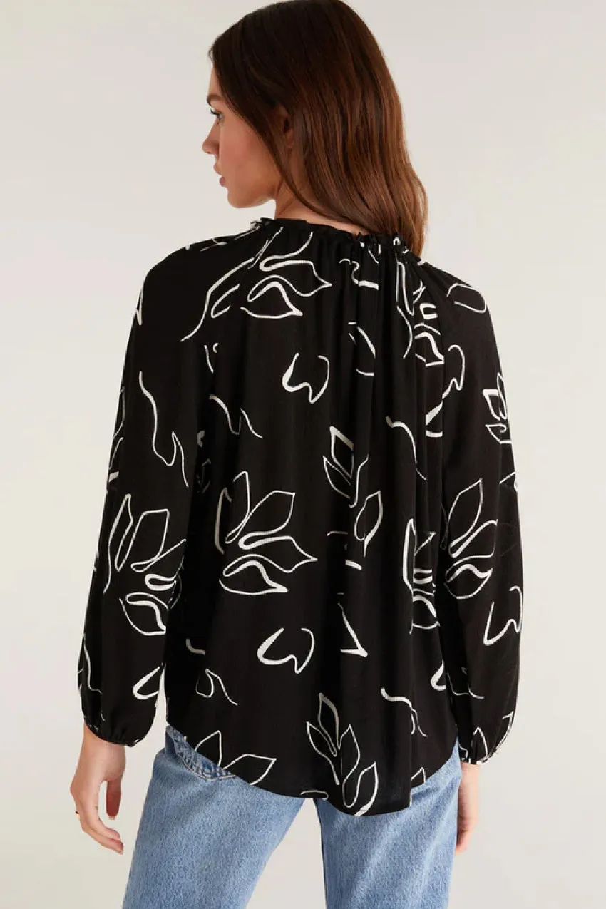 Z Supply Athena Abstract Top