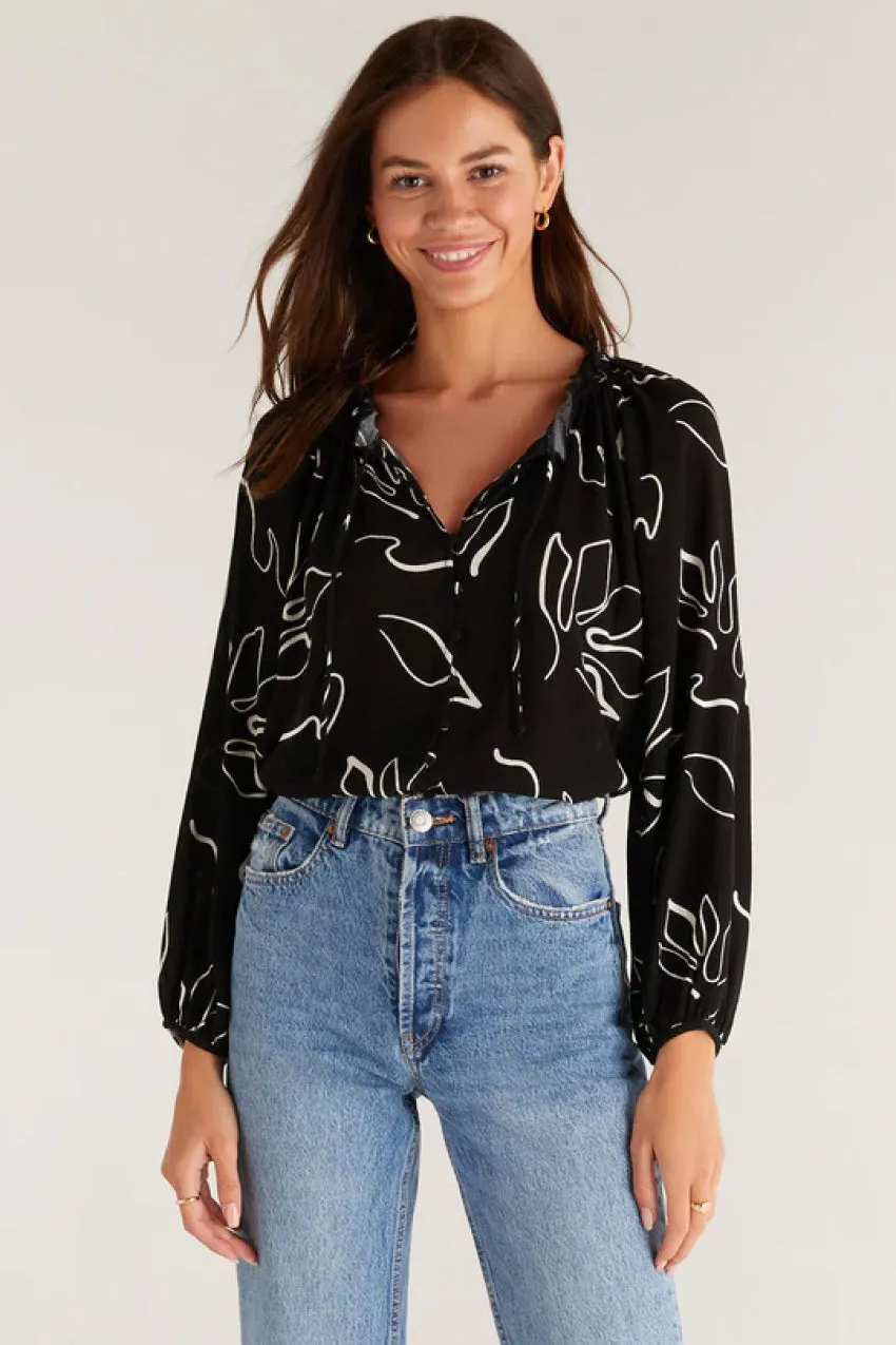 Z Supply Athena Abstract Top