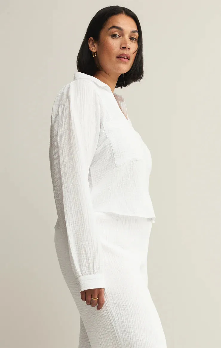 Z Supply Campo Button Up Gauze Top