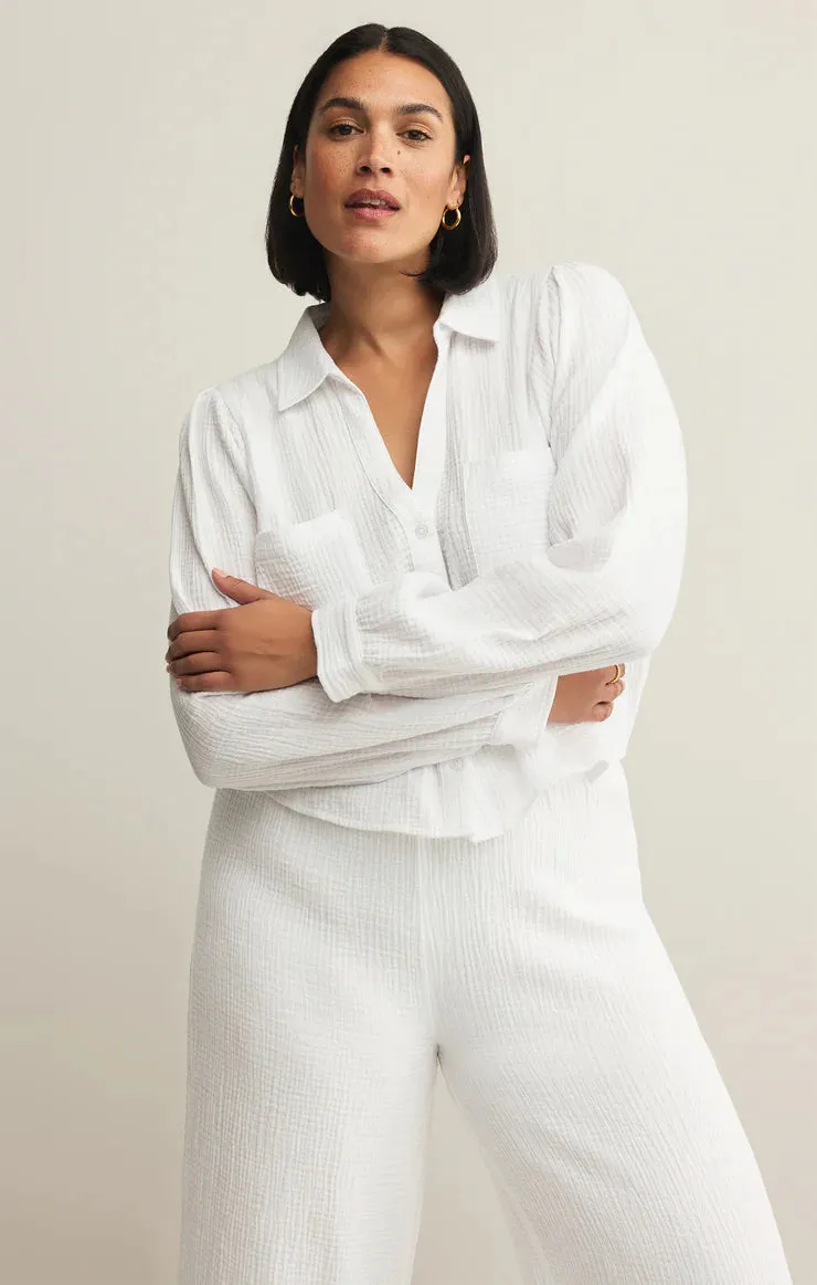 Z Supply Campo Button Up Gauze Top