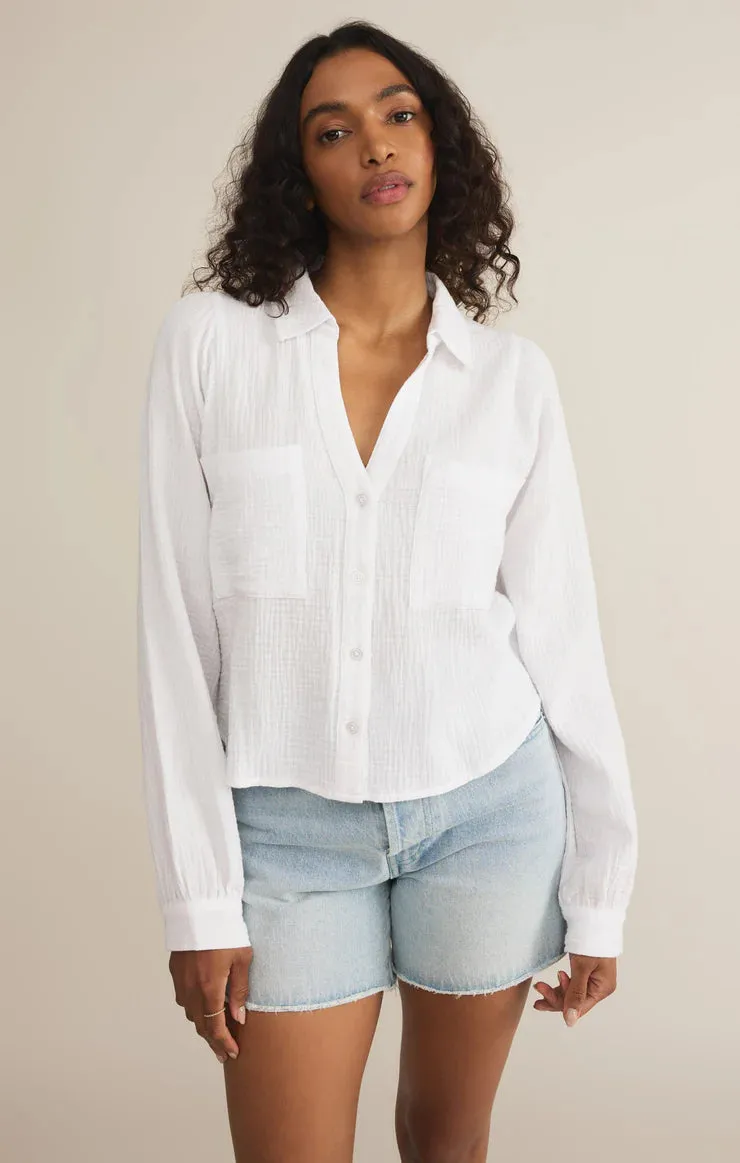 Z Supply Campo Button Up Gauze Top