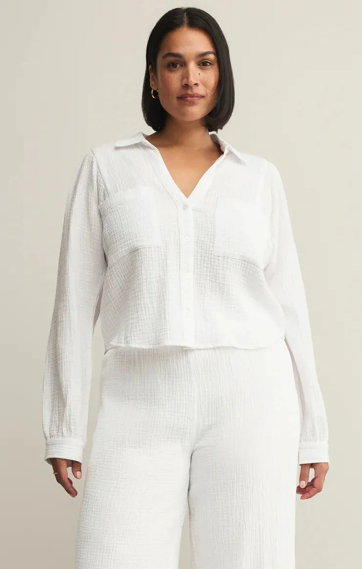 Z Supply Campo Button Up Gauze Top